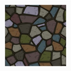 Cartoon Colored Stone Seamless Background Texture Pattern   Medium Glasses Cloth by BangZart