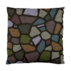 Cartoon Colored Stone Seamless Background Texture Pattern   Standard Cushion Case (two Sides)