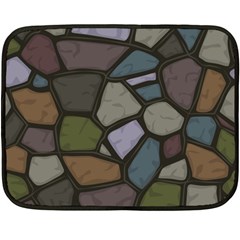 Cartoon Colored Stone Seamless Background Texture Pattern   Fleece Blanket (mini) by BangZart