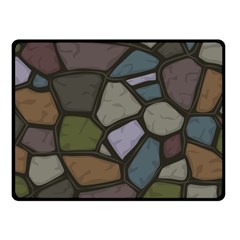 Cartoon Colored Stone Seamless Background Texture Pattern   Fleece Blanket (small) by BangZart