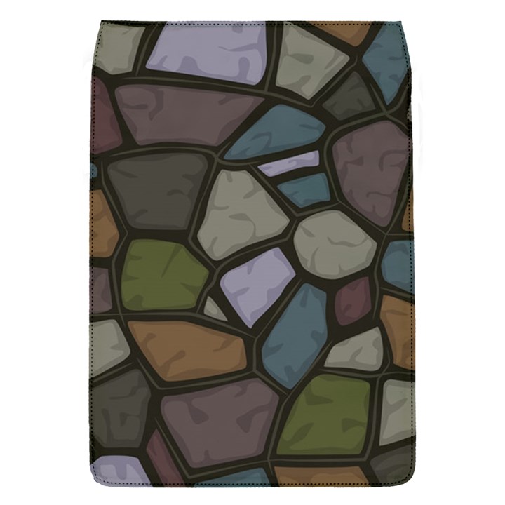 Cartoon colored stone seamless background texture pattern   Removable Flap Cover (S)