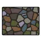 Cartoon colored stone seamless background texture pattern   Double Sided Fleece Blanket (Small)  45 x34  Blanket Front