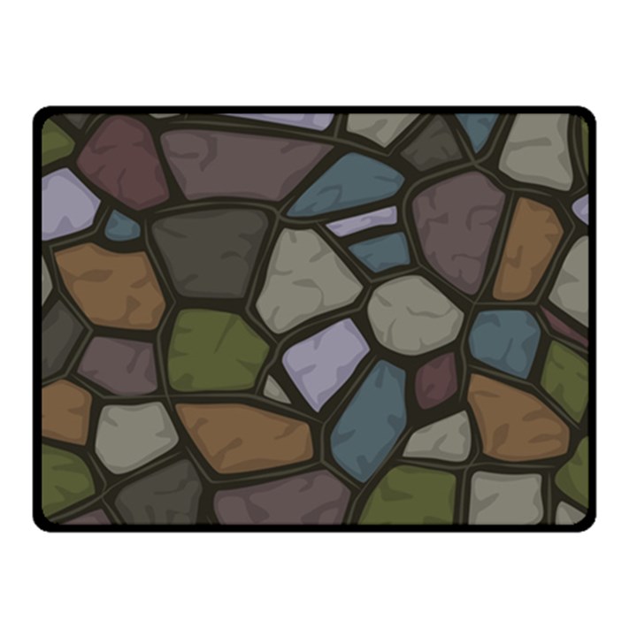 Cartoon colored stone seamless background texture pattern   Double Sided Fleece Blanket (Small) 