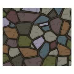 Cartoon Colored Stone Seamless Background Texture Pattern   Double Sided Flano Blanket (small)  by BangZart