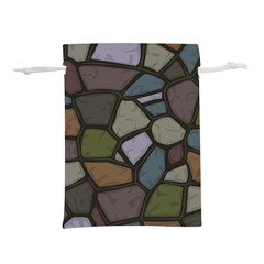 Cartoon Colored Stone Seamless Background Texture Pattern   Lightweight Drawstring Pouch (l) by BangZart