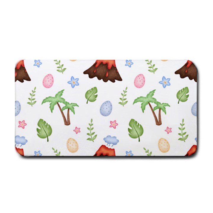 Cute palm volcano seamless pattern Medium Bar Mats