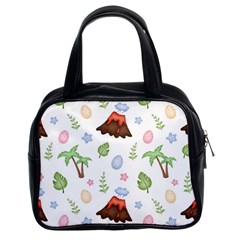 Cute Palm Volcano Seamless Pattern Classic Handbag (two Sides) by BangZart