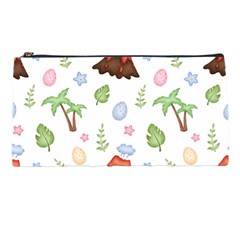 Cute Palm Volcano Seamless Pattern Pencil Case by BangZart