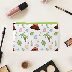 Cute Palm Volcano Seamless Pattern Cosmetic Bag (xs) by BangZart