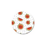 Seamless-background-pattern-with-watermelon-slices Golf Ball Marker Front