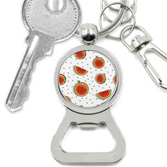 Seamless-background-pattern-with-watermelon-slices Bottle Opener Key Chain by BangZart