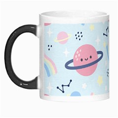 Cute Planet Space Seamless Pattern Background Morph Mugs by BangZart