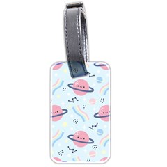 Cute Planet Space Seamless Pattern Background Luggage Tag (two Sides) by BangZart