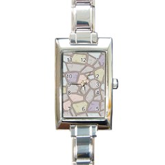 Cartoon Colored Stone Seamless Background Texture Pattern Rectangle Italian Charm Watch by BangZart