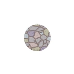 Cartoon Colored Stone Seamless Background Texture Pattern 1  Mini Buttons by BangZart