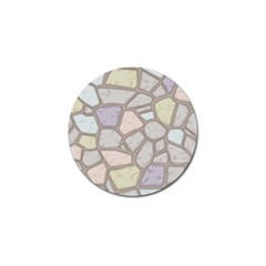 Cartoon Colored Stone Seamless Background Texture Pattern Golf Ball Marker (10 Pack) by BangZart