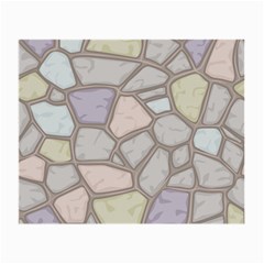 Cartoon Colored Stone Seamless Background Texture Pattern Small Glasses Cloth by BangZart