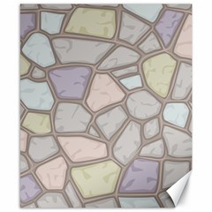 Cartoon Colored Stone Seamless Background Texture Pattern Canvas 8  X 10  by BangZart