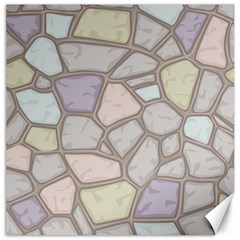 Cartoon Colored Stone Seamless Background Texture Pattern Canvas 20  X 20  by BangZart