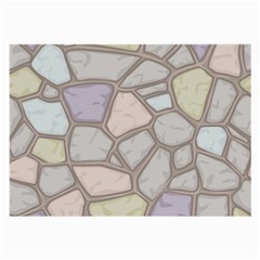 Cartoon Colored Stone Seamless Background Texture Pattern Large Glasses Cloth by BangZart