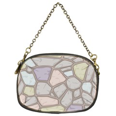 Cartoon Colored Stone Seamless Background Texture Pattern Chain Purse (one Side) by BangZart