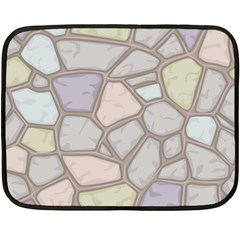 Cartoon Colored Stone Seamless Background Texture Pattern Fleece Blanket (mini) by BangZart