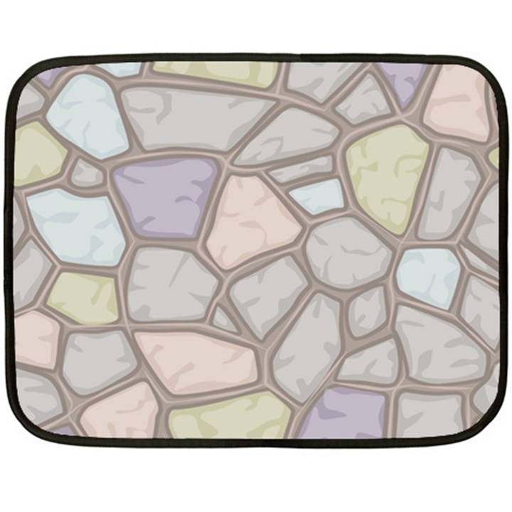 Cartoon colored stone seamless background texture pattern Double Sided Fleece Blanket (Mini) 