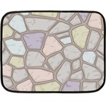 Cartoon colored stone seamless background texture pattern Double Sided Fleece Blanket (Mini)  35 x27  Blanket Back