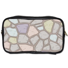 Cartoon Colored Stone Seamless Background Texture Pattern Toiletries Bag (two Sides) by BangZart