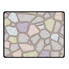 Cartoon Colored Stone Seamless Background Texture Pattern Double Sided Fleece Blanket (small)  by BangZart