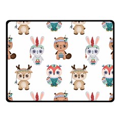 Cute Cartoon Boho Animals Seamless Pattern Double Sided Fleece Blanket (small)  by BangZart