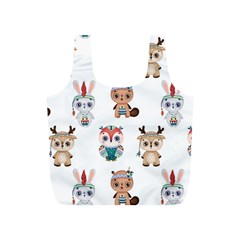 Cute Cartoon Boho Animals Seamless Pattern Full Print Recycle Bag (s)