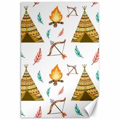 Cute Cartoon Native American Seamless Pattern Canvas 20  X 30 