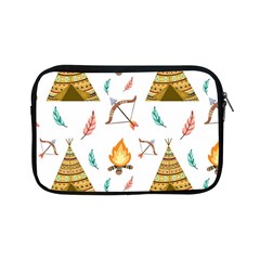 Cute Cartoon Native American Seamless Pattern Apple Ipad Mini Zipper Cases by BangZart