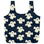 Hand drawn ghost pattern Full Print Recycle Bag (XXL) Front