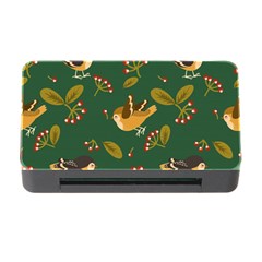 Cute Seamless Pattern Bird With Berries Leaves Memory Card Reader With Cf by BangZart