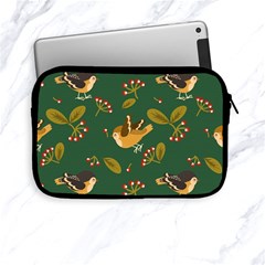 Cute Seamless Pattern Bird With Berries Leaves Apple Ipad Mini Zipper Cases by BangZart