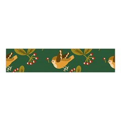 Cute Seamless Pattern Bird With Berries Leaves Velvet Scrunchie by BangZart