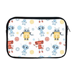 Cute Cartoon Robots Seamless Pattern Apple Macbook Pro 17  Zipper Case by BangZart