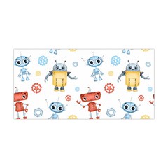 Cute Cartoon Robots Seamless Pattern Yoga Headband by BangZart