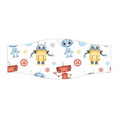 Cute Cartoon Robots Seamless Pattern Stretchable Headband by BangZart