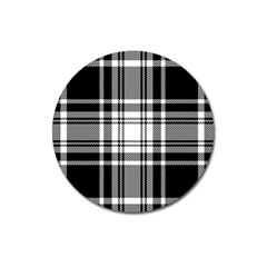 Pixel Background Design Modern Seamless Pattern Plaid Square Texture Fabric Tartan Scottish Textile Magnet 3  (round) by BangZart