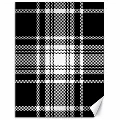 Pixel Background Design Modern Seamless Pattern Plaid Square Texture Fabric Tartan Scottish Textile Canvas 18  X 24  by BangZart