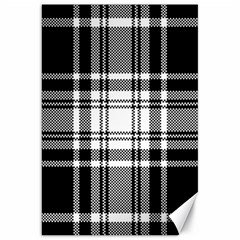 Pixel Background Design Modern Seamless Pattern Plaid Square Texture Fabric Tartan Scottish Textile Canvas 20  X 30  by BangZart