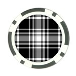 Pixel background design modern seamless pattern plaid square texture fabric tartan scottish textile Poker Chip Card Guard Front