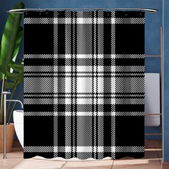 Pixel Background Design Modern Seamless Pattern Plaid Square Texture Fabric Tartan Scottish Textile Shower Curtain 60  X 72  (medium)  by BangZart