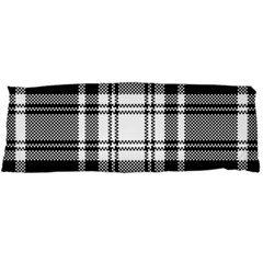 Pixel Background Design Modern Seamless Pattern Plaid Square Texture Fabric Tartan Scottish Textile Body Pillow Case Dakimakura (two Sides) by BangZart