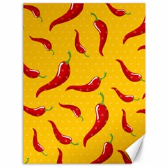 Chili Vegetable Pattern Background Canvas 36  X 48  by BangZart