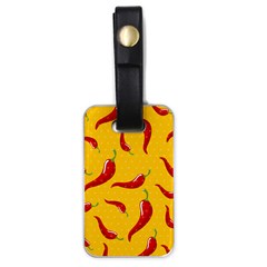 Chili Vegetable Pattern Background Luggage Tag (one Side) by BangZart