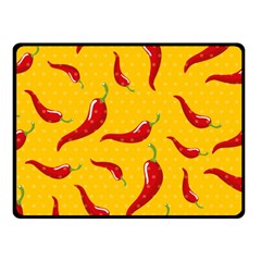 Chili Vegetable Pattern Background Double Sided Fleece Blanket (small)  by BangZart